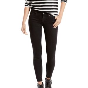 Levi's 711 Skinny Black Denim Jeans